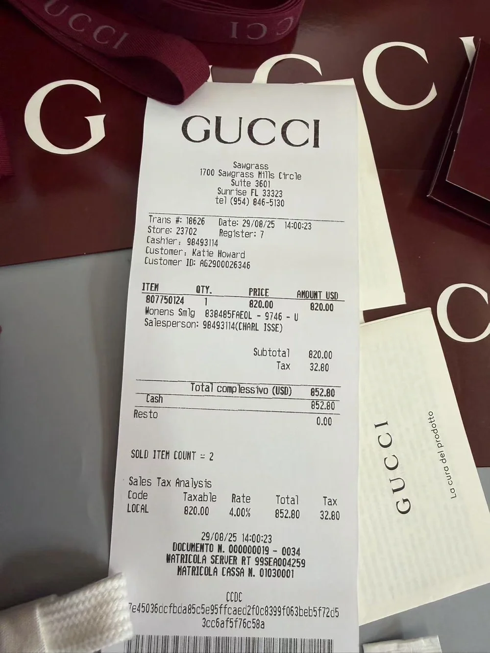 Gucci Beige GG Supreme Continental Wallet with Green and Red Web Stripe